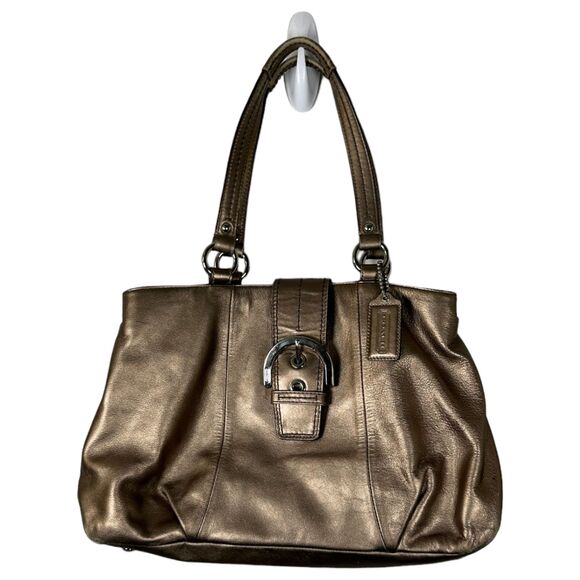 Coach Soho Metallic Gold Leather Purse F18751 RESERVED FOR D_PULLING - Picture 1 of 5